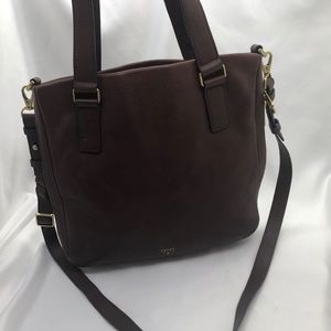 Fossil Leather Handbag